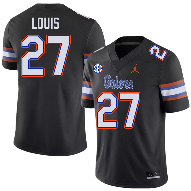 Florida Gators #27 Byron Louis College Football Jerseys Stitched-Black